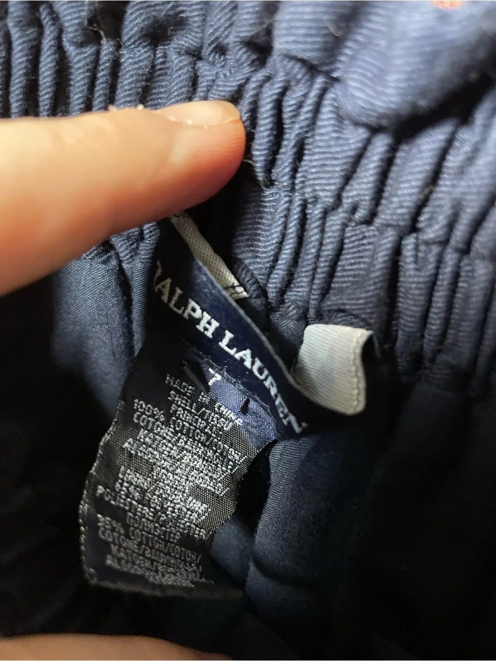 Ralph Lauren girls size 7 blue skirt